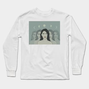 Moon Cycles Long Sleeve T-Shirt